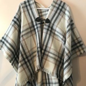 Plaid Poncho